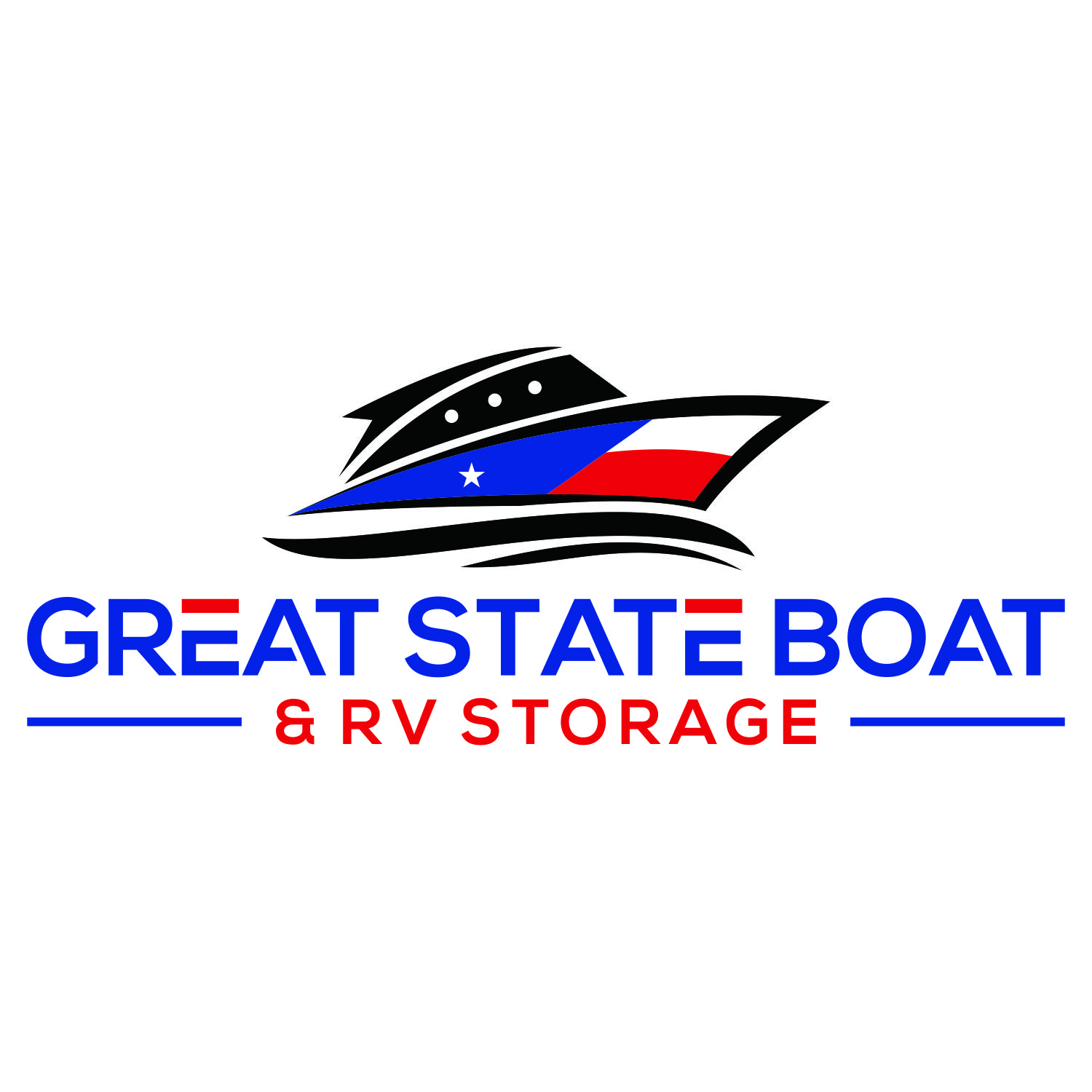 Logo Design by mr.yasmine for Great State Boat & RV Storage | Design #25629158