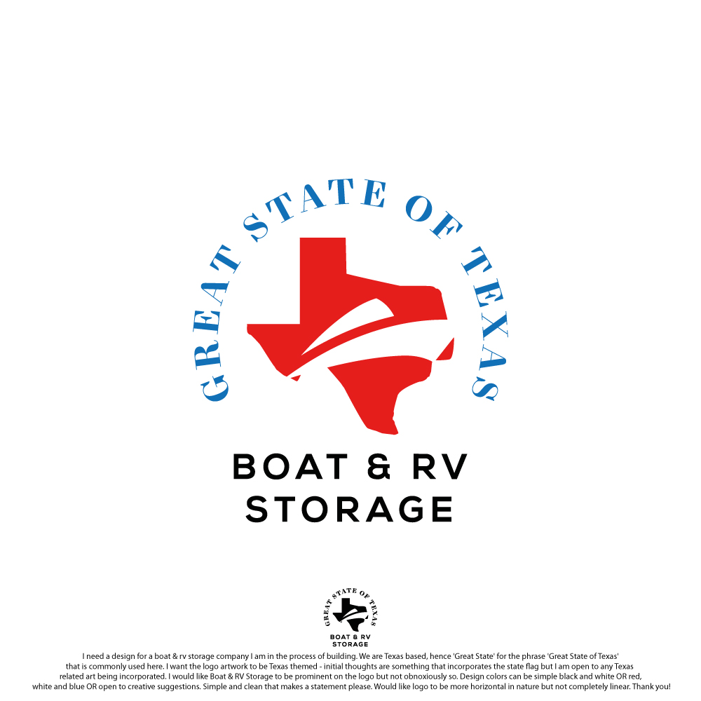 Logo Design by K.ISS for Great State Boat & RV Storage | Design #25632383