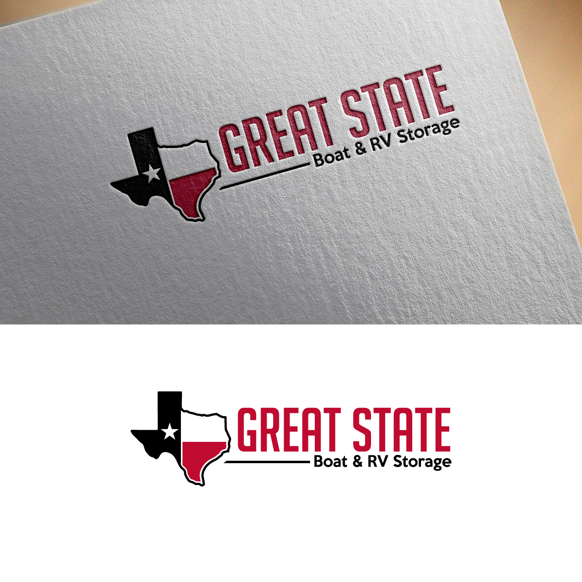 Logo Design by Graphic Bricks for Great State Boat & RV Storage | Design: #25633951