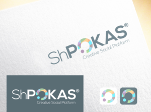 ShPOKAS as full name and a SIGN. That makes two separate options | Logo Design by nikkiblue
