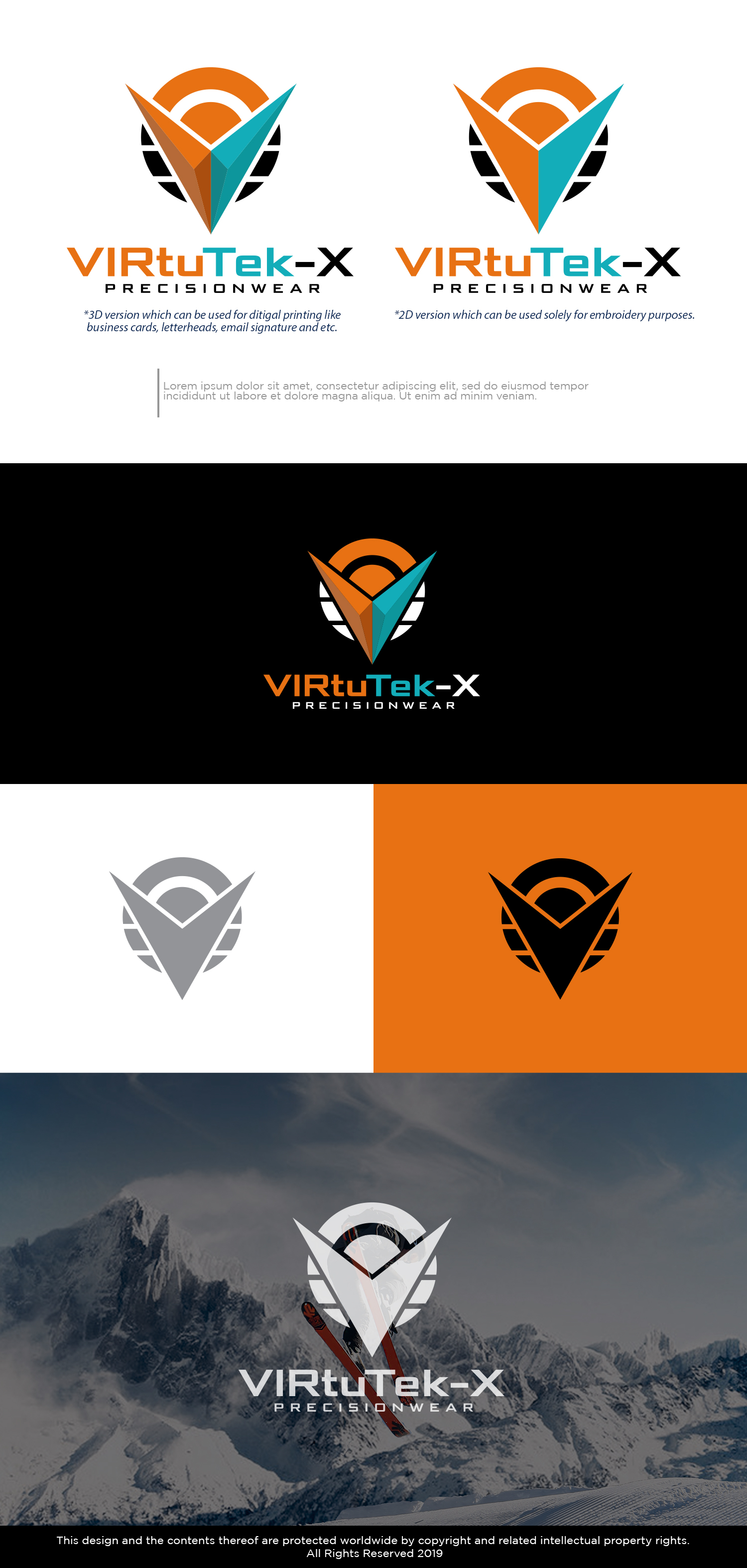 Logo Design by Kim Ji for Virtutek-X Precisionwear | Design #25633490