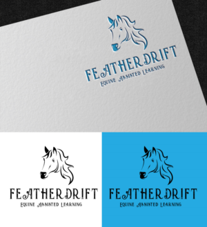Featherdrift Equine Assisted Learning. | Logo Design by ZJ Design