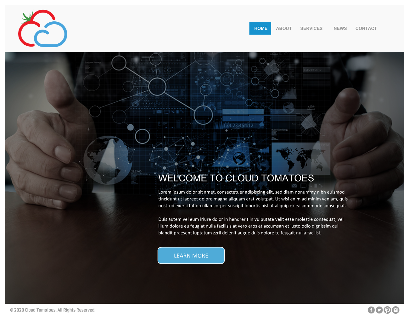 Web Design by -Marc- for Cloud Tomatoes | Design #25650726