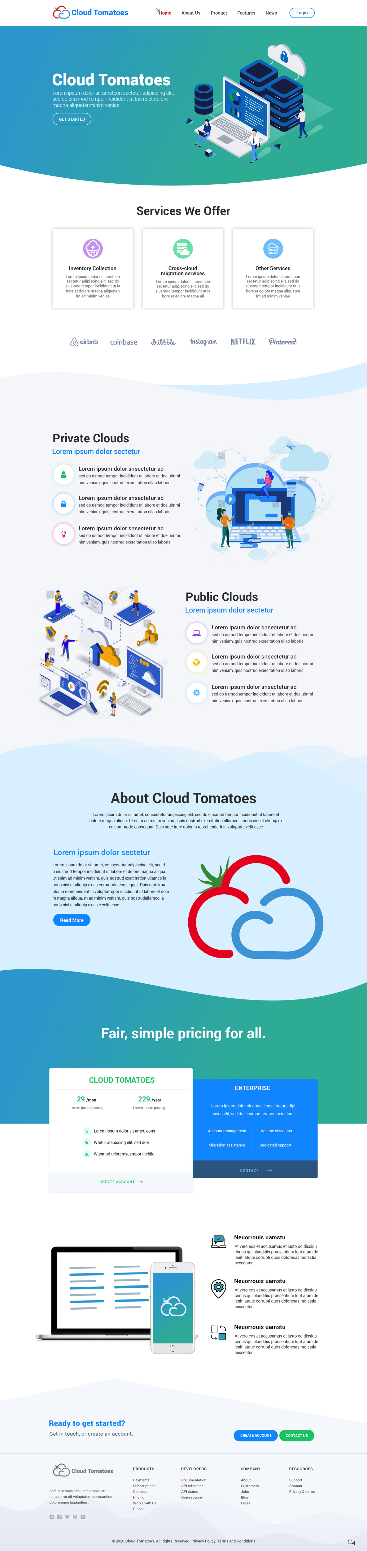 Web Design by pb for Cloud Tomatoes | Design #25635549
