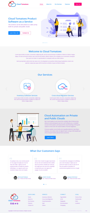 Web Design by pb for Cloud Tomatoes | Design: #25635550