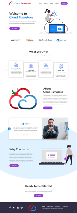 Web Design by pb for Cloud Tomatoes | Design: #25635553
