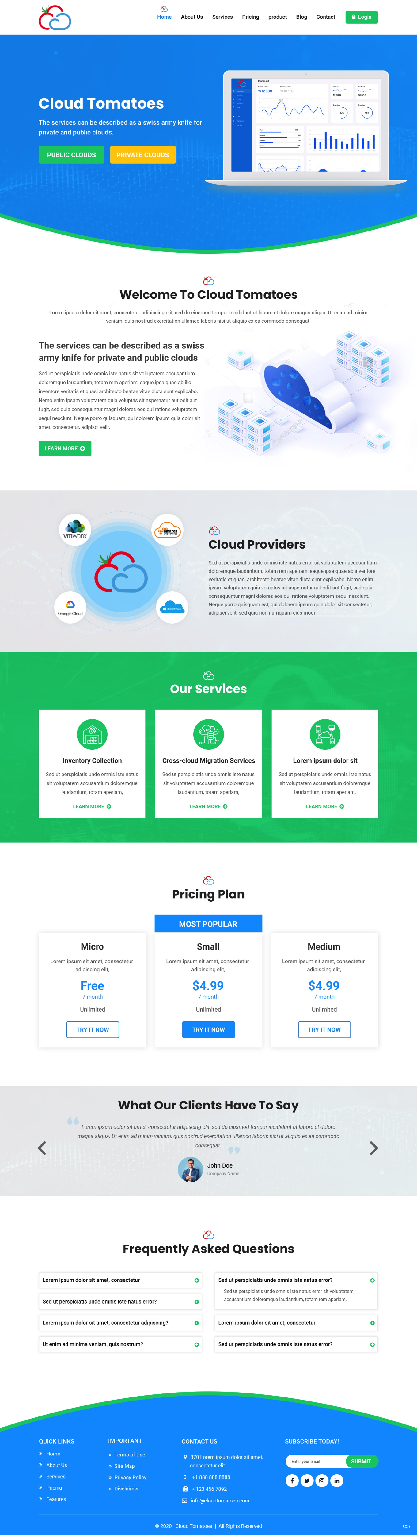 Web-Design von pb für Cloud Tomatoes | Design #25635559