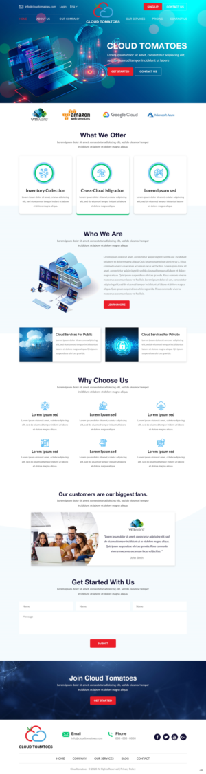 Web-Design von pb für Cloud Tomatoes | Design: #25635560