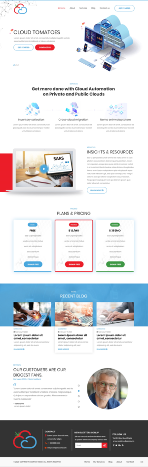 Web-Design von pb für Cloud Tomatoes | Design: #25635561