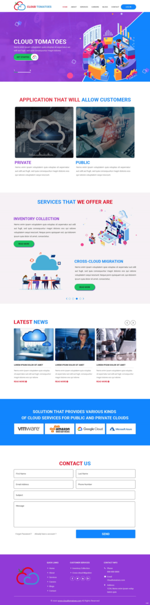 Web-Design von pb für Cloud Tomatoes | Design: #25635565
