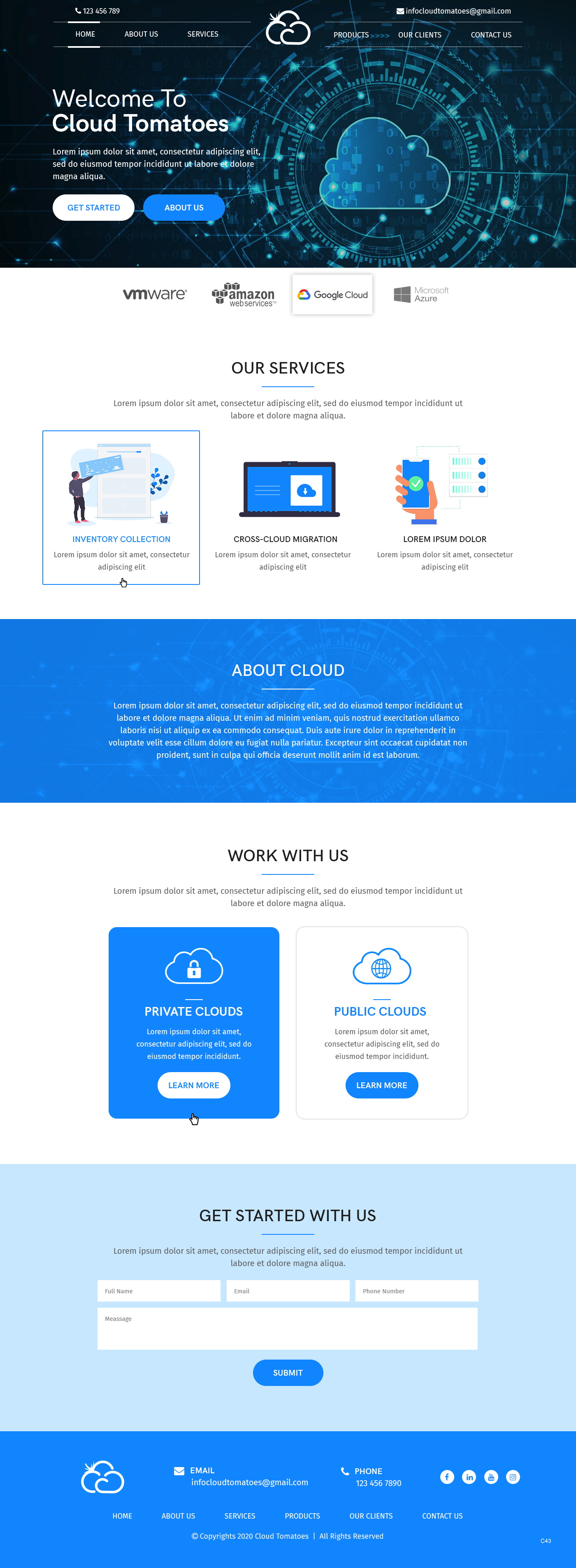 Web-Design von pb für Cloud Tomatoes | Design #25635569