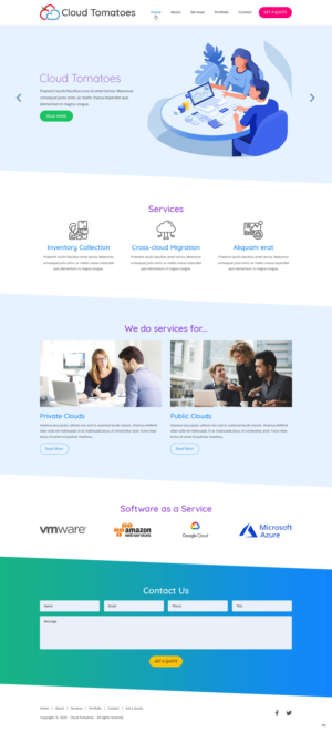 Web-Design von pb für Cloud Tomatoes | Design: #25635572