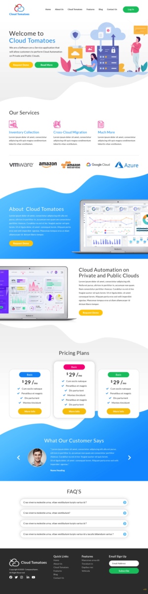 Web-Design von pb für Cloud Tomatoes | Design: #25635573