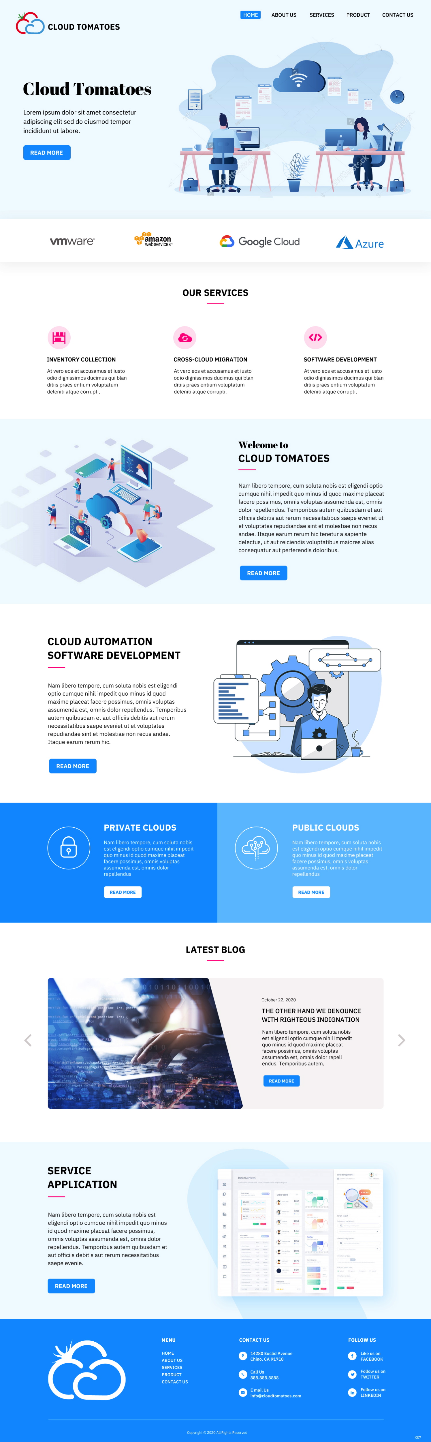 Web-Design von pb für Cloud Tomatoes | Design #25635574