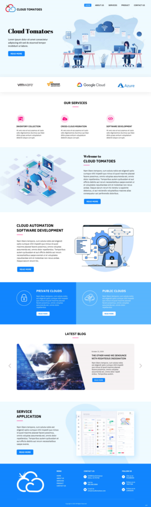 Web-Design von pb für Cloud Tomatoes | Design: #25635574