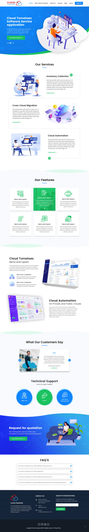 Web-Design von pb für Cloud Tomatoes | Design: #25727790