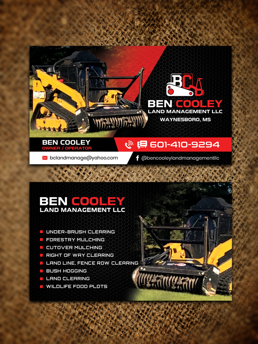 Diseño de Tarjeta de Presentación por Sandaruwan para Ben Cooley Land Management LLC | Diseño #25631677