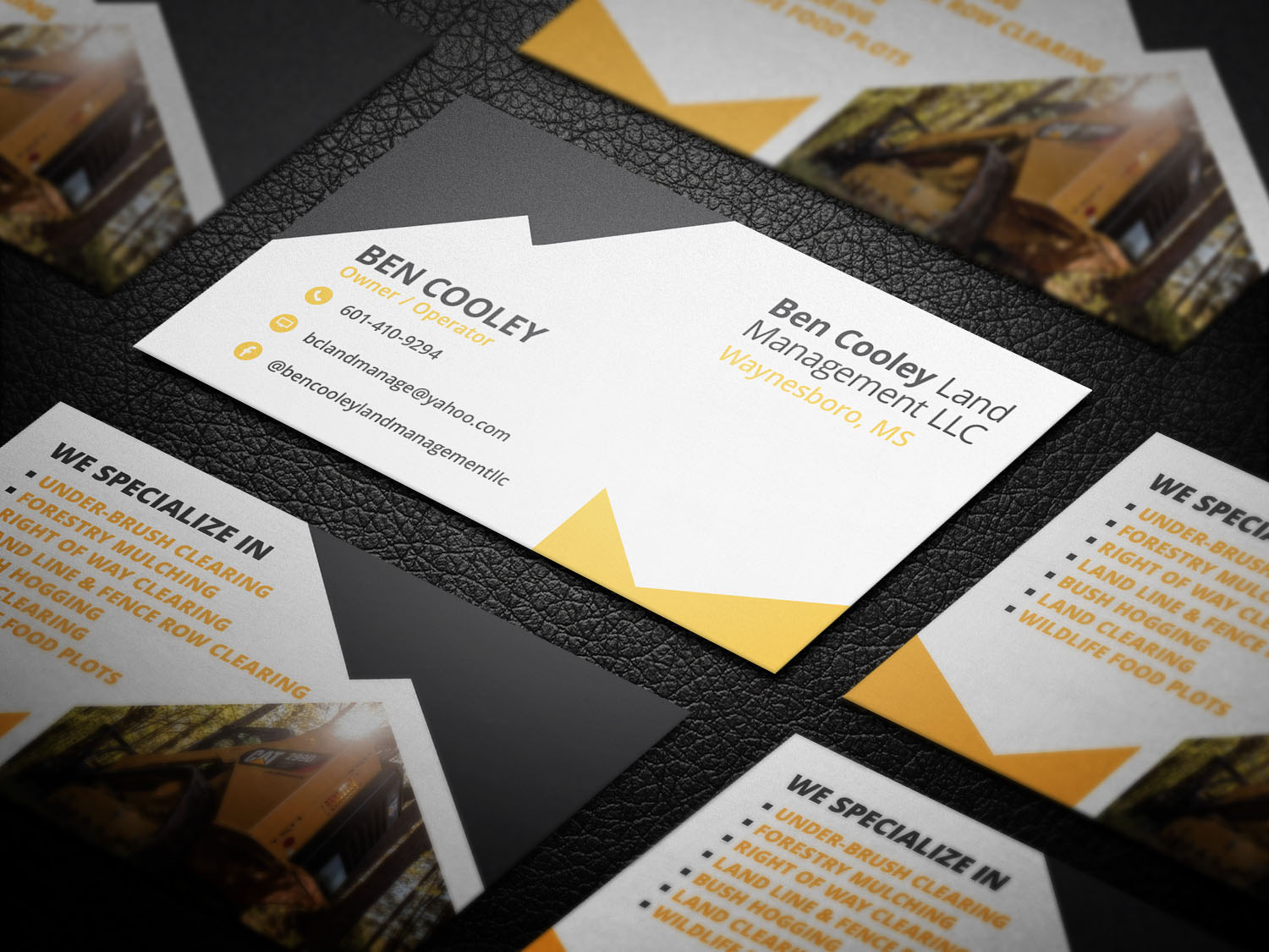 Business Card Design by SyncFuse™ Solutions for Ben Cooley Land Management LLC | Design #25632393