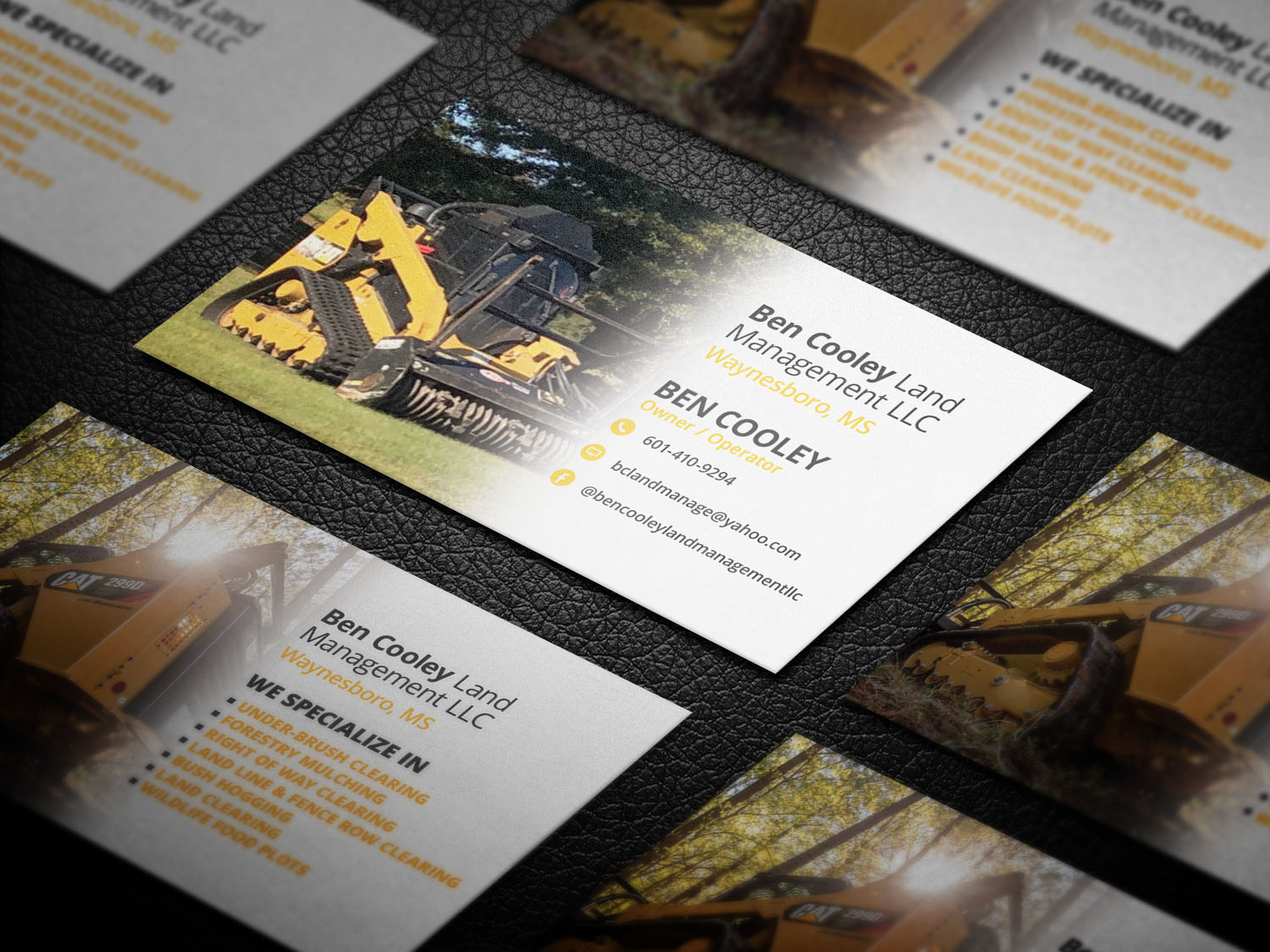 Business Card Design by SyncFuse™ Solutions for Ben Cooley Land Management LLC | Design #25632460