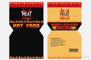 Easy Re-Design for Hot Chicken and Food Bags | Graphic Design by InkThink by Scaurus