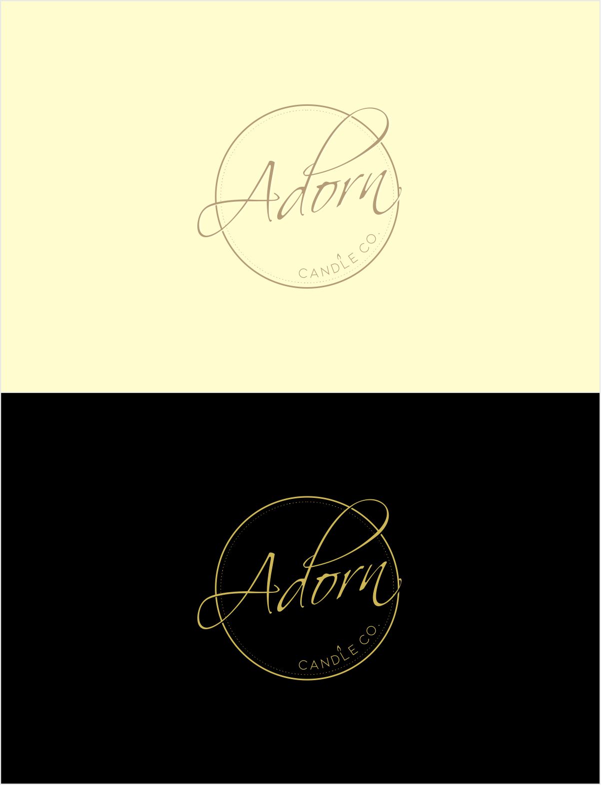 Logo Design by Robby SC for Adorn Candle Co. | Design #25632510