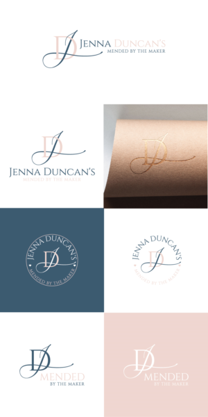 Jenna Duncan Mended By The Maker | Logo Design by uandbdeziner