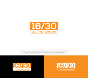 16/30 Clothing Company | Design de Logo par Aditya.DwiRama