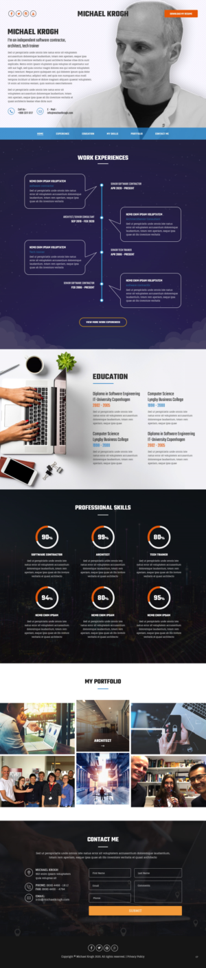 Web Design by pb for Kroghdata | Design: #25663787