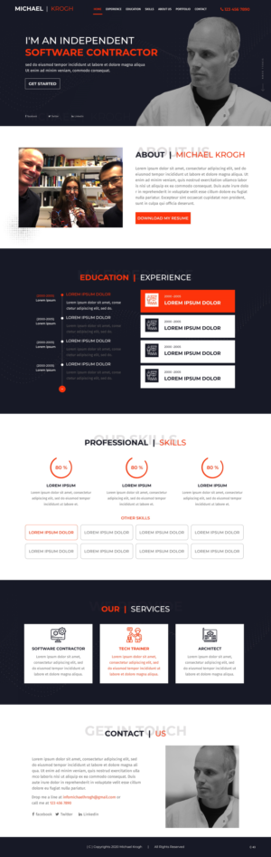 Web Design by pb for Kroghdata | Design: #25663797