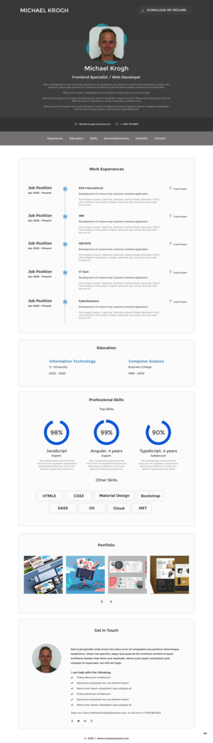 Web Design by pb for Kroghdata | Design: #25663806
