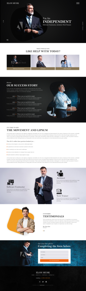 A resume/portfolio website for myself | Web-Design von sai.designer87