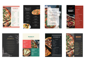 Menu Design by Bronte Creative Design