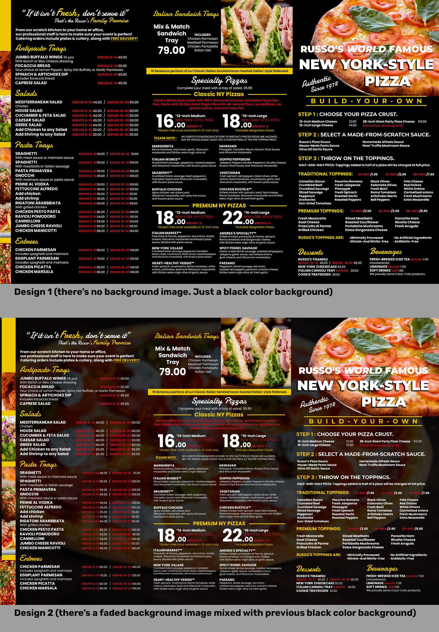 Design de Menu par MK-3D pour ce projet | Design #25710151