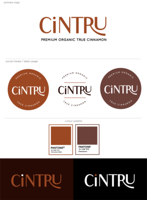 Cintru Premium organic true cinnamon | Logo Design by Birdcage