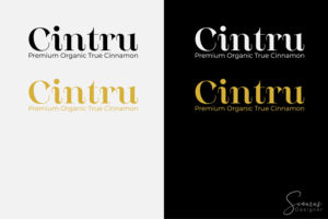 Cintru Premium organic true cinnamon | Logo Design by InkThink by Scaurus
