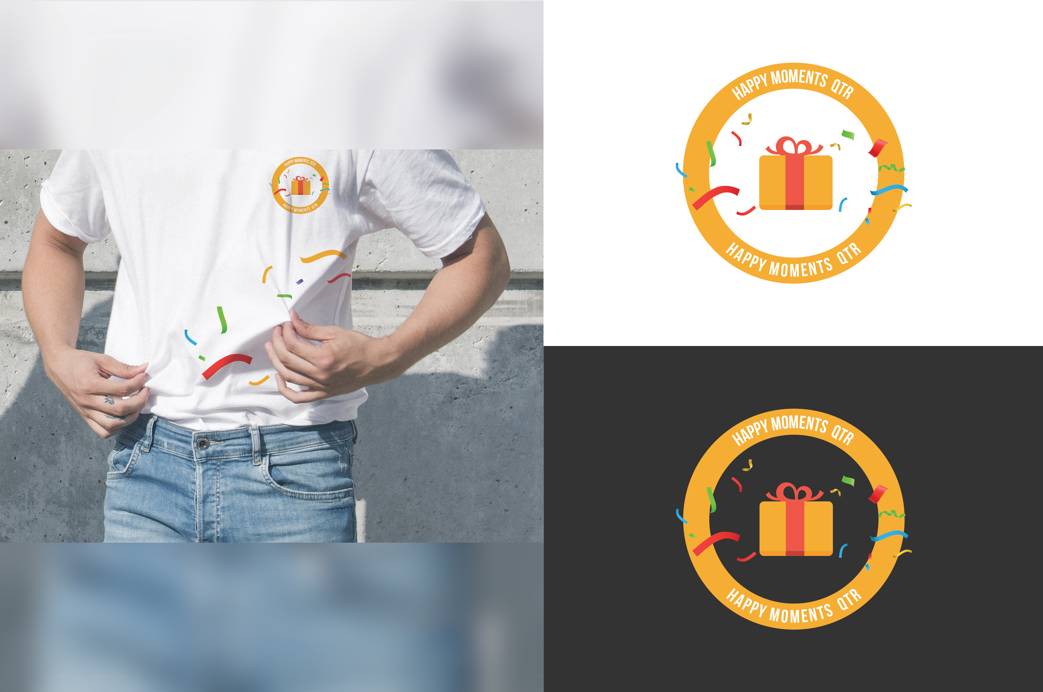 Logo Design by EnvyRand for Happy moments  | Design #25667663