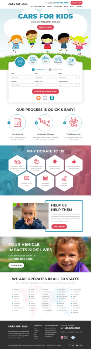Cars for Kids Website Design | Web Design by Starlyn DS