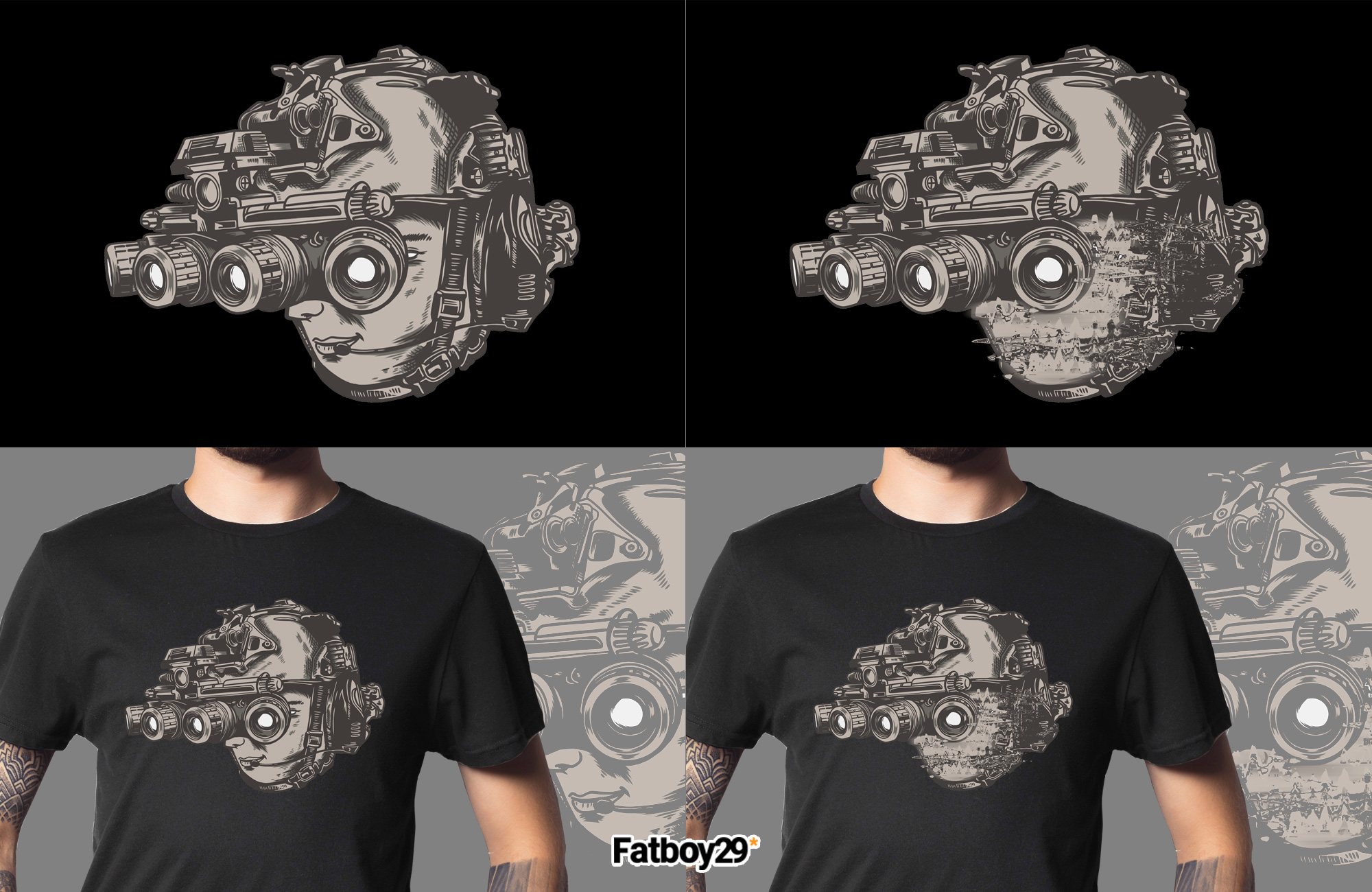 T-shirt Design by Fatboy Graphic for Dark Corner Concepts  | Design #25670359