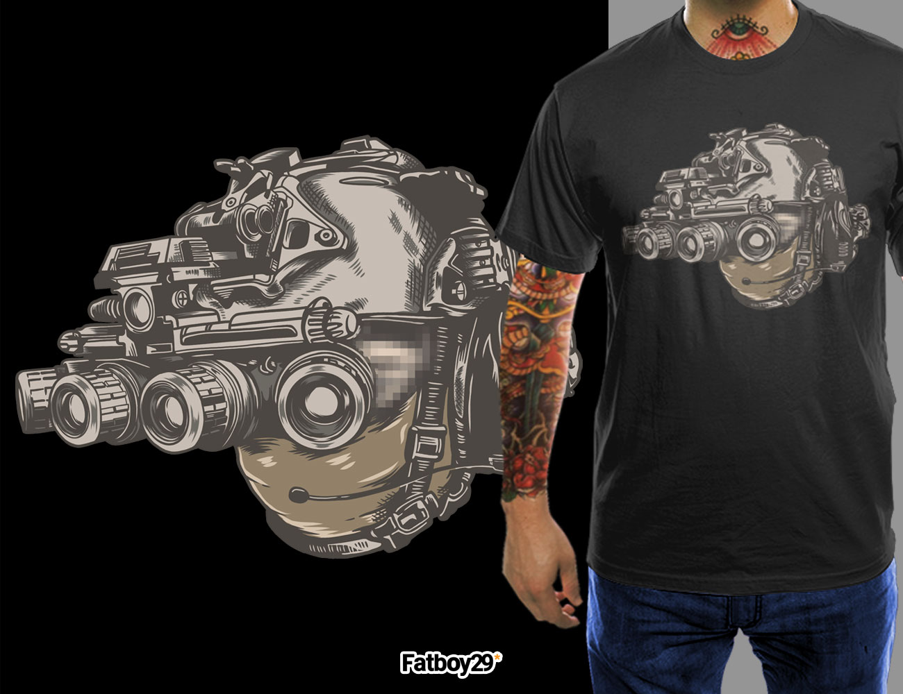 T-shirt Design by Fatboy Graphic for Dark Corner Concepts  | Design #25695062