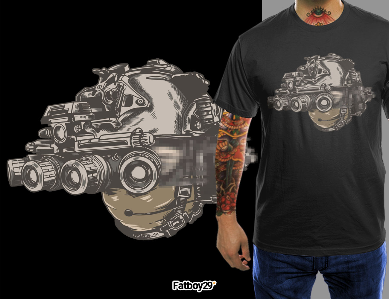 T-shirt Design by Fatboy Graphic for Dark Corner Concepts  | Design #25695071