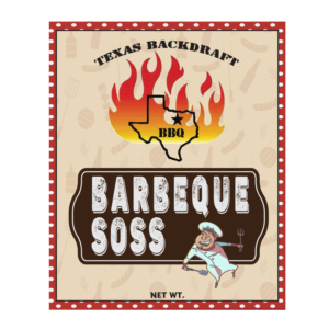Texas Backdraft Barbeque Soss* | Diseño de Empaque por ronin71