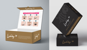 Lash Packaging Design Box, and instruction insert | Verpackungs-Design von SAI DESIGNS