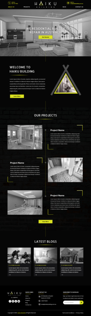Web Design by Titan Eagle for this project | Design: #25651907
