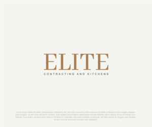 Logo Design by Niizam Uddin for Elite Contracting & Kitchens | Design: #25659645