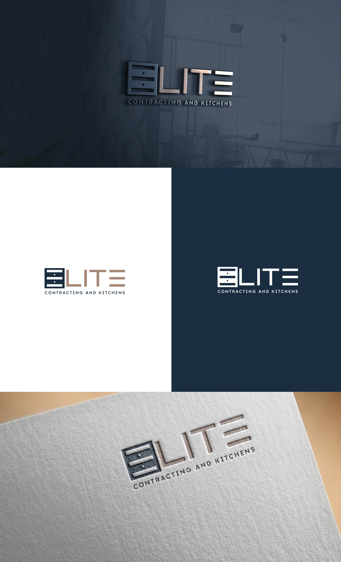Logo Design by GLDesigns for Elite Contracting & Kitchens | Design #25651972