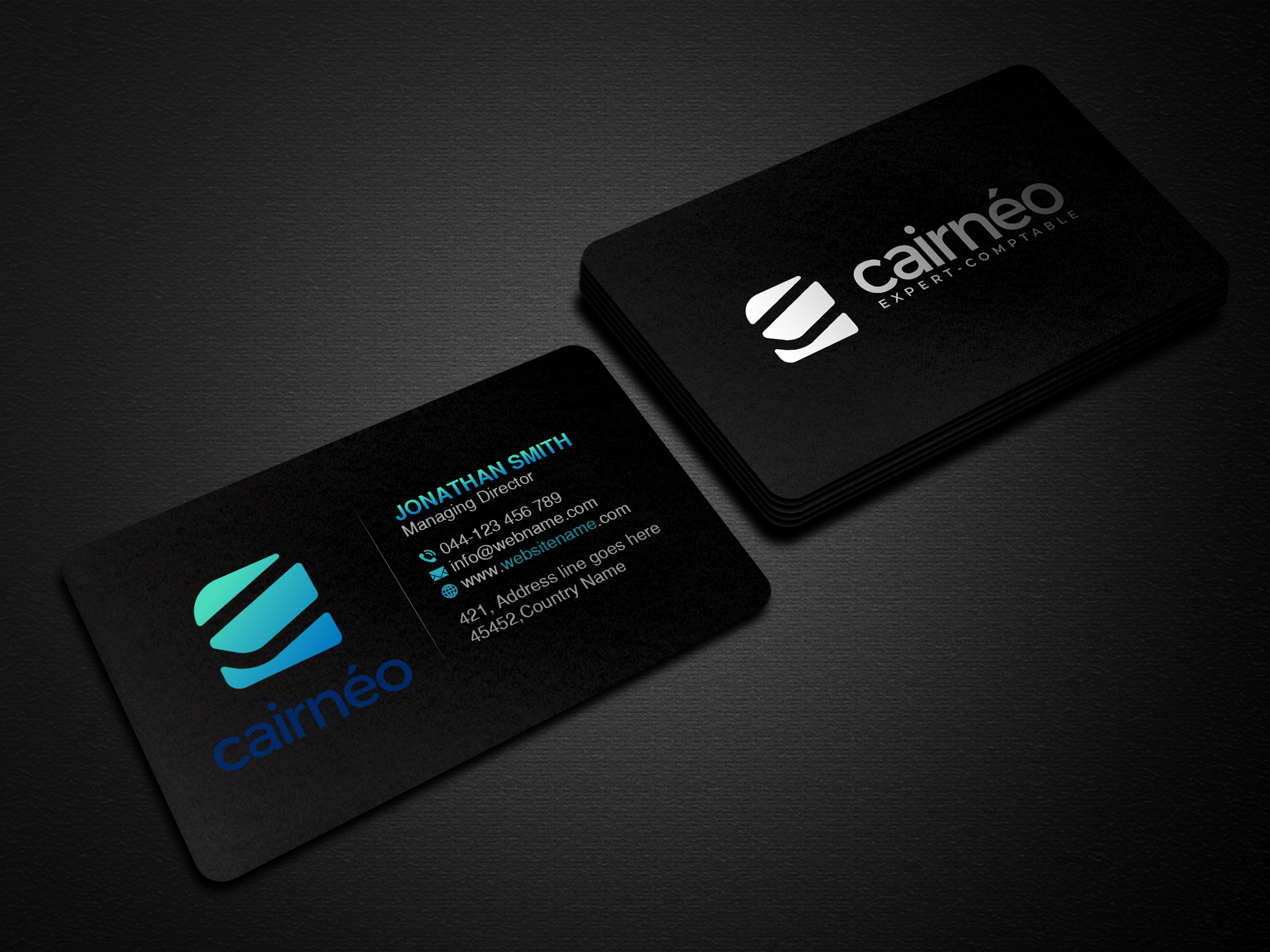 Business Card Design by Creations Box 2015 for CAIRNEO EXPERTISE | Design #25661375