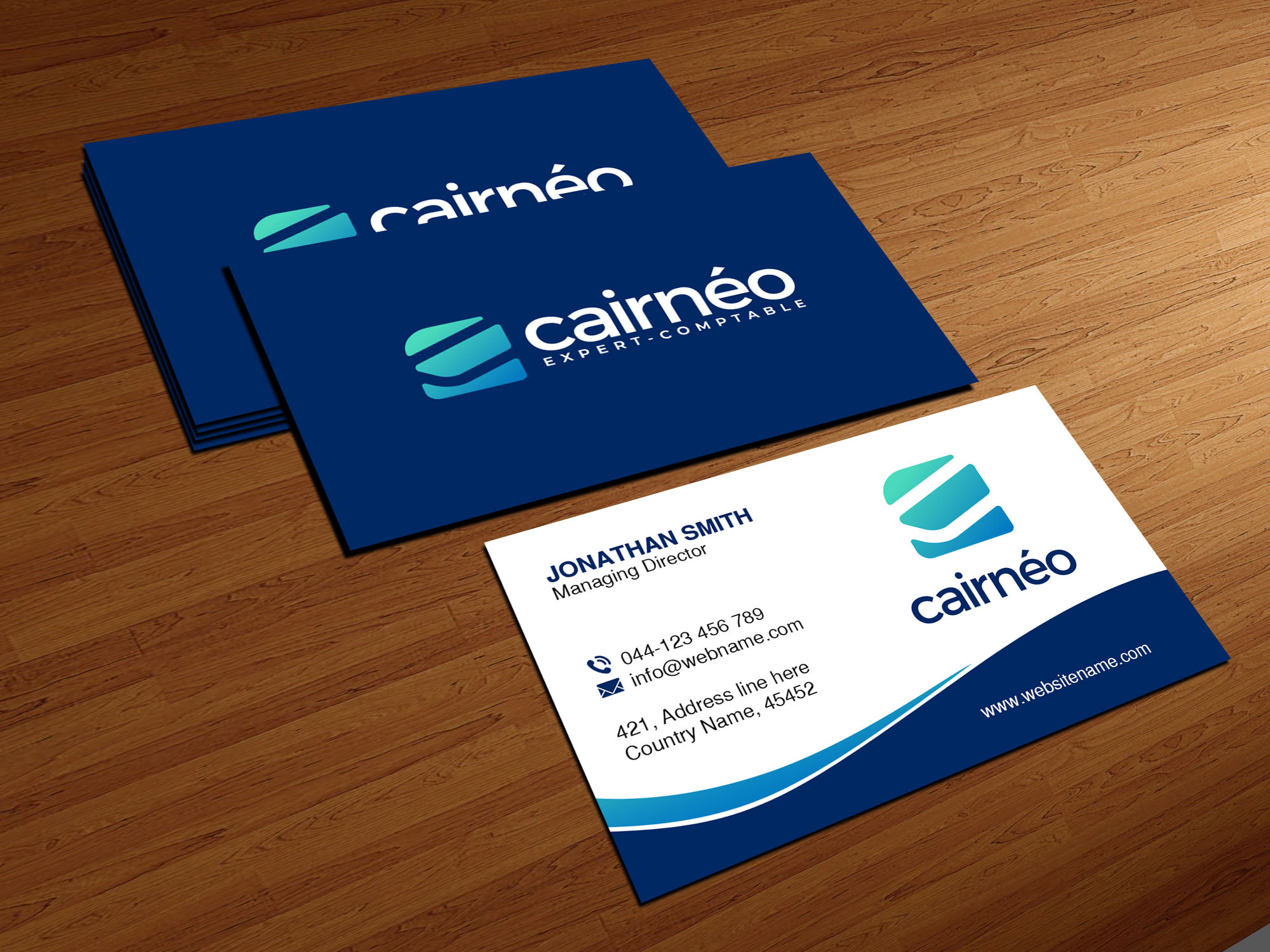 Diseño de Tarjeta de Presentación por Creations Box 2015 para CAIRNEO EXPERTISE | Diseño #25661380