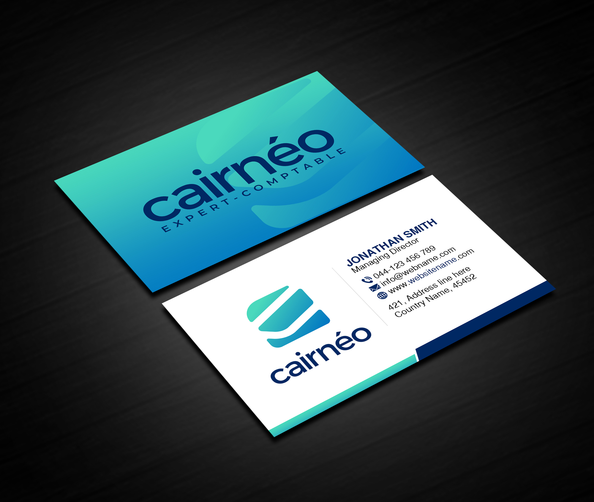 Business Card Design by Creations Box 2015 for CAIRNEO EXPERTISE | Design #25661381