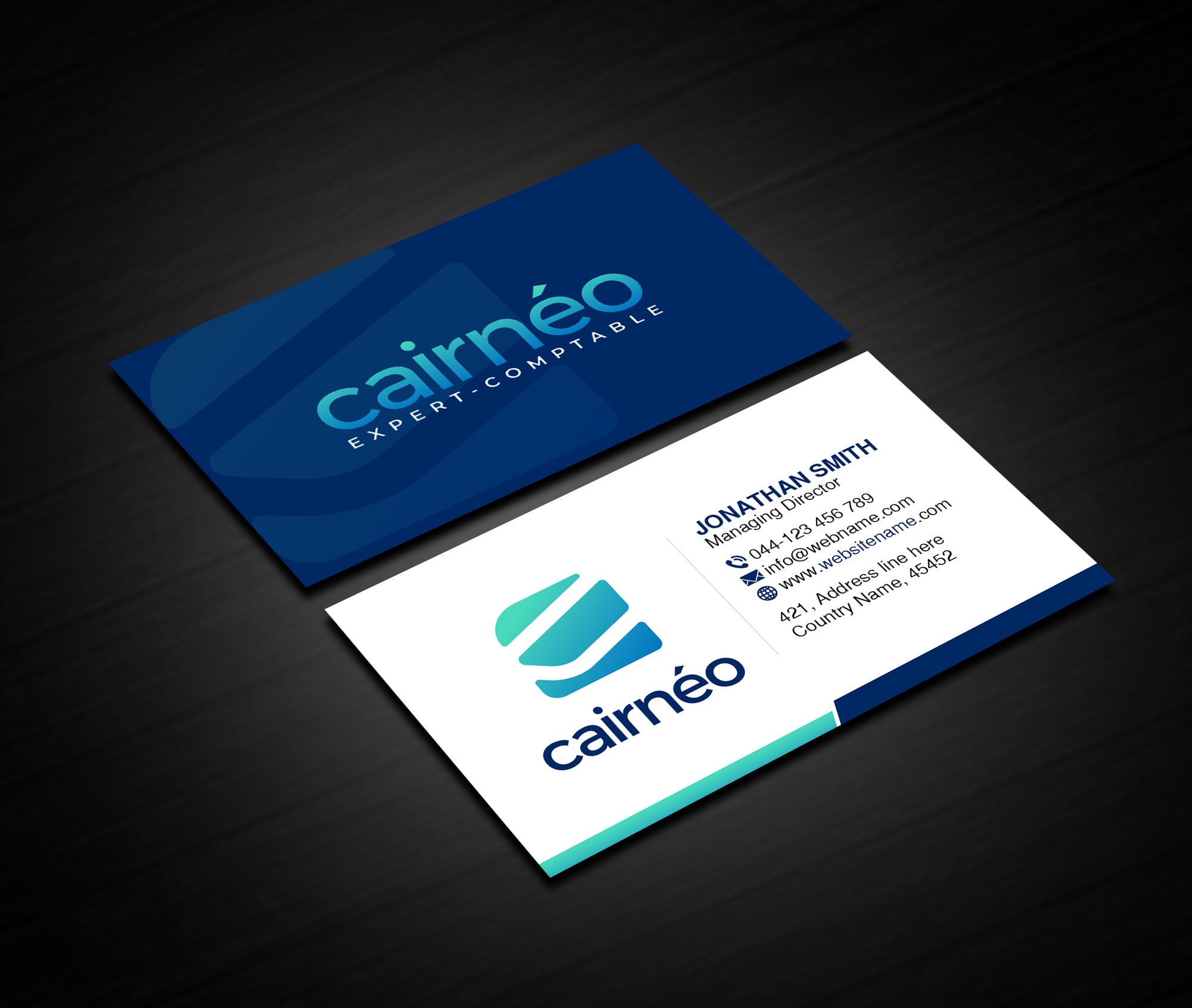 Business Card Design by Creations Box 2015 for CAIRNEO EXPERTISE | Design #25661382