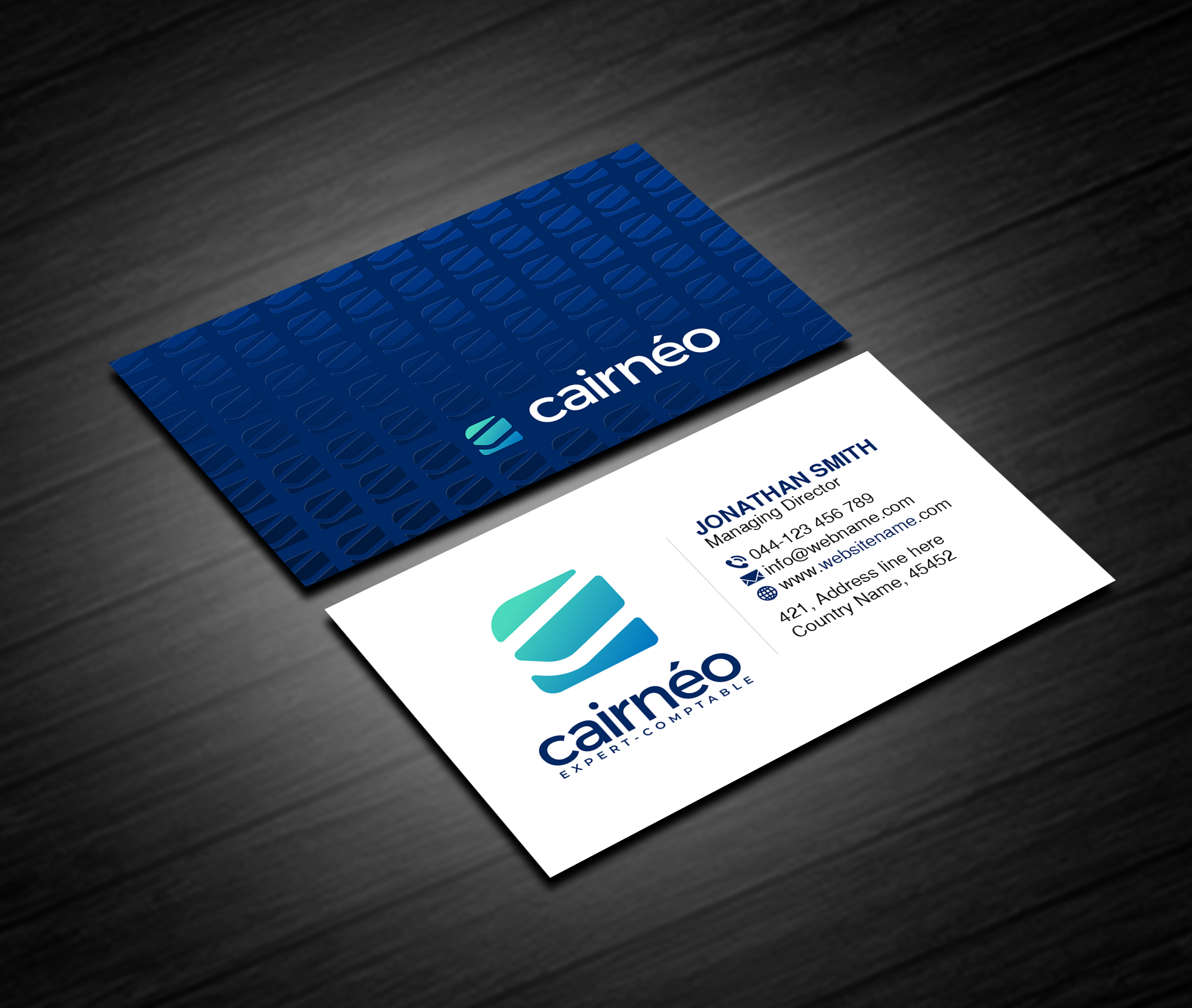 Design de Carte de Visite par Creations Box 2015 pour CAIRNEO EXPERTISE | Design #25661384